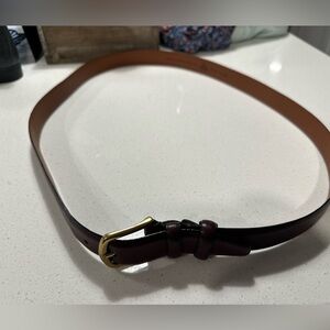 Men's Wearhouse Full Grain Italian Leather Maroon/Brown Belt 48/120